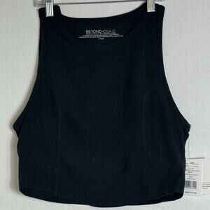 Beyond Yoga Spacedye Motivate Cropped Tank Top Darkest Night Size Large NWT USA